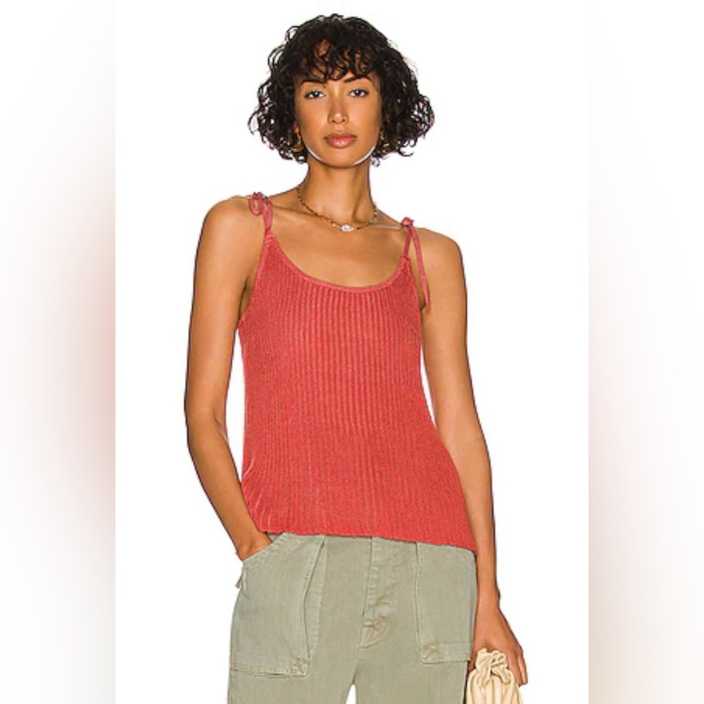 John and Jenn Linen Beau Top in Terracotta